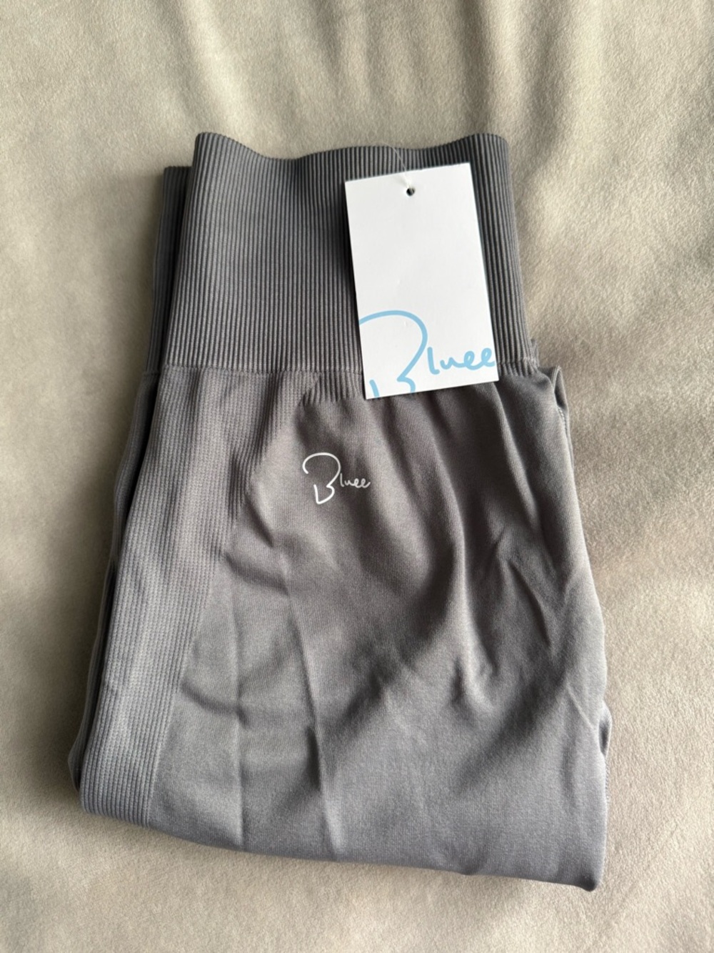 Gray High-Waist Seamless Leggings